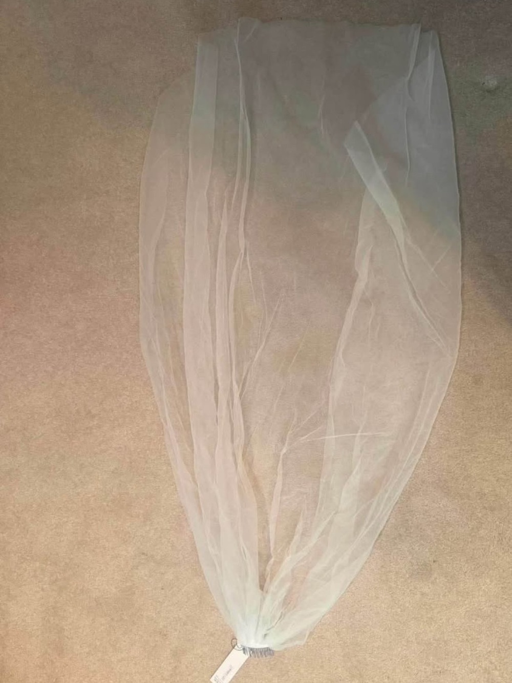 Sheer White Bridal Veil